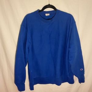 VINTAGE ROYAL BLUE OVERSIZED REVERSE WEAVE CHAMPIO